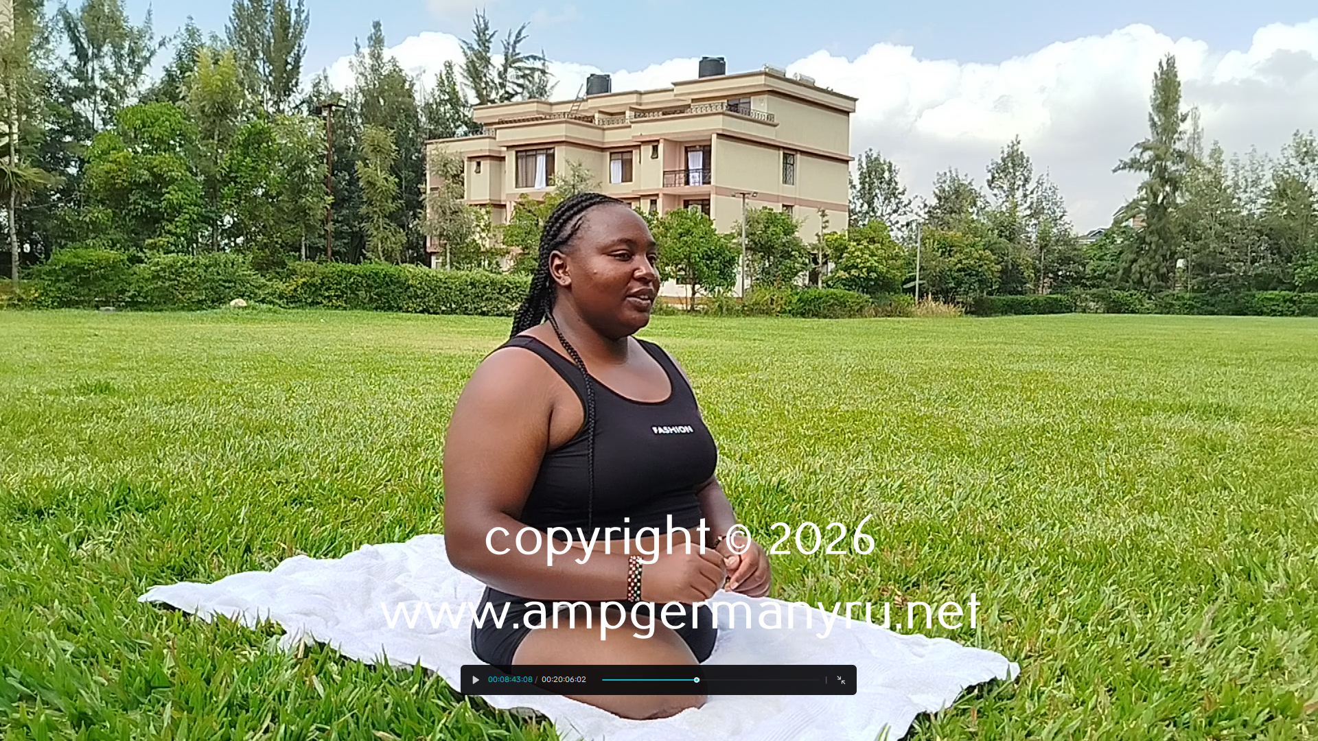 Nyambura Exercises in the Garden